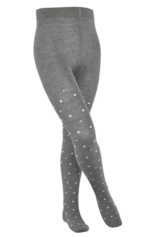 Falke Strumpfhose Multidot 2024 (nachhaltige Baumwolle) hellgrau Kinder