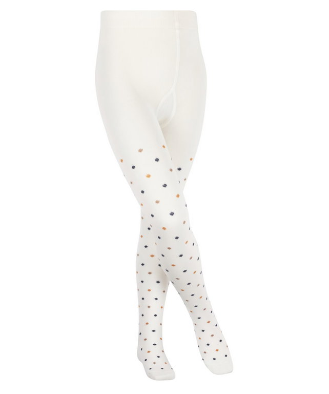 Falke Strumpfhose Multidot (hautschmeichelnde Baumwolle) cremefarben Kinder