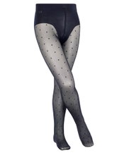 Falke Tights Romantic Dot (transparent and matte fine tights) navy blue Kids