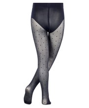 Falke Tights Romantic Dot (transparent and matte fine tights) navy blue Kids