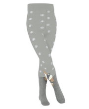 Falke Tights Winter Badger (sustainable cotton, snowflake pattern) light grey Kids