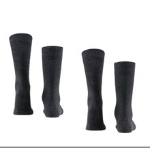 Falke Day Sock Crew Swing anthracite Men - 2 pairs