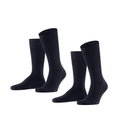 Falke Tagessocke Crew Swing navyblau Herren - 2 Paar