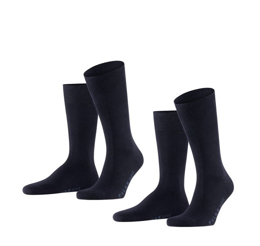 Falke Tagessocke Crew Swing navyblau Herren - 2 Paar