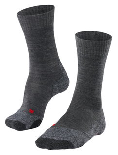 Falke Trekkingsocke TK2 (Merinowolle, für leichtes Gelände) asphaltgrau Herren - 1 Paar