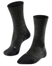 Falke Trekkingsocke TK2 Wool (leicht gepolstert, für lange Wanderungen) smoggrau Herren - 1 Paar