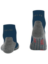 Falke Trekkingsocke TK5 Short (leichte Polsterung für leichte Wanderungen) blau/grau Herren - 1 Paar