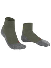 Skarpety trekkingowe Falke TK5 Short (lekka wyściółka do lekkich wędrówek) zielono-szare męskie - 1 para