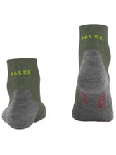 Skarpety trekkingowe Falke TK5 Short (lekka wyściółka do lekkich wędrówek) zielono-szare męskie - 1 para