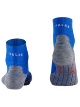 Skarpety trekkingowe Falke TK5 Short (lekka wyściółka do lekkich wędrówek) jasnoniebieskie/szare męskie - 1 para
