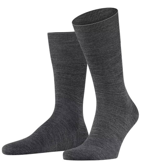 Falke Day Sock Airport (climate-regulating, skin-friendly) dark grey Men - 1 Pair