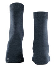 Falke Tagessocke ClimaWool (Merinowolle, feuchtigkeitsregulierend) navyblau Damen - 1 Paar