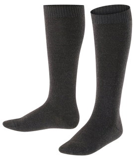 Falke Tagessocke Comfort Wool Kniestrümpfe (wärmende Merinowolle) anthrazitgrau Kinder - 1 Paar