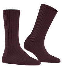 Falke Tagessocke Cosy Wool Boot (angenehmes Tragegefühl) bordeaux Damen - 1 Paar