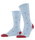 Falke Daily Sock Crew Dot (pleasantly soft cotton) light blue/red men's - 1 pair