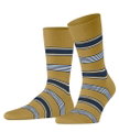 Falke Day Sock Crew Marina Stripe (Organic Cotton) brass brown/white Men - 1 Pair