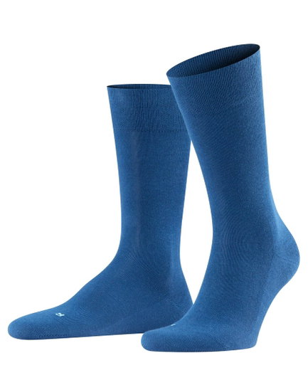 Falke Tagessocke Crew Sensitive London NEW (druckfreier Komfortbund) royalblau Herren - 1 Paar