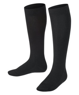 Falke Family Day Socks Knee-High Socks (highest wearing comfort, sustainable) black Children - 1 Pair