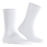 Falke Tagessocke Run Rib Crew (hautschmeichelnde Baumwolle) weiss - 1 Paar