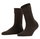 Falke Tagessocke Striggings Rib (Rippstruktur) dunkelbraun Damen - 1 Paar