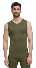 Falke Funktionsunterwäsche Tank-Top Warm (perfekte Feuchtigkeits- und Temperaturregulierung) olivegrün Herren