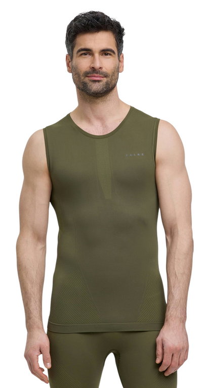 Falke Funktionsunterwäsche Tank-Top Warm (perfekte Feuchtigkeits- und Temperaturregulierung) olivegrün Herren