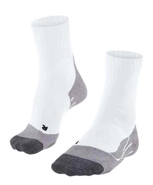 Falke Tennissocke PL2 (mittlerer Polsterung) weiss/grau Herren - 1 Paar