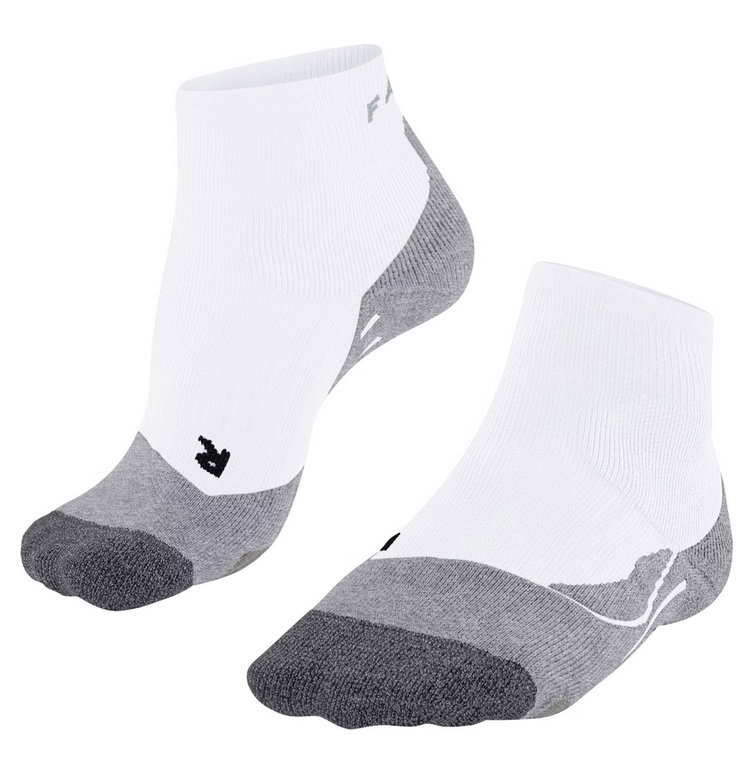 Falke Tennissocke PL2 Short (feuchtigkeitsableitende, optimale Passform) weiss/grau Damen - 1 Paar