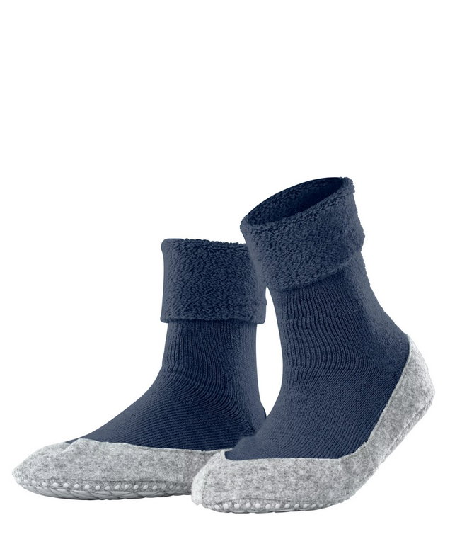 Falke Hausschuhe Cosyshoe (weiche Merinowolle) blau Damen