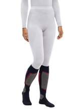Falke Unterziehhose Tight Warm (perfekte Feuchtigkeits- und Temperaturregulierung) lang weiss Damen