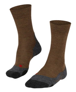 Falke Trekkingsocke Crew TK2 Explore Melange (mittelstarke Polsterung) moccabraun Herren - 1 Paar