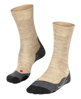 Falke Trekkingsocke Crew TK2 Explore Melange (mittelstarke Polsterung) sandbraun Herren - 1 Paar