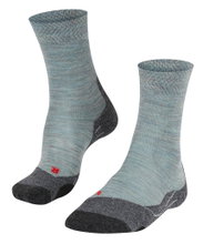 Falke Trekkingsocke Crew TK2 Explore Melange (mittelstarke Polsterung) blau Damen - 1 Paar