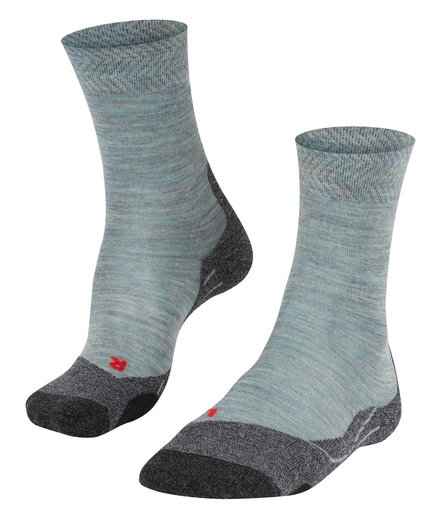 Falke Trekkingsocke Crew TK2 Explore Melange (mittelstarke Polsterung) blau Damen - 1 Paar