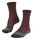 Falke Trekkingsocke Crew TK2 Explore Melange (mittelstarke Polsterung) weinrot Damen - 1 Paar