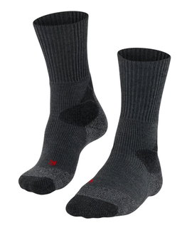 Falke Trekkingsocke Crew TKX Expedition (Merinowoll-Mix) asphaltgrau Damen - 1 Paar