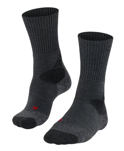 Falke Trekkingsocke Crew TKX Expedition (Merinowoll-Mix) asphaltgrau Damen - 1 Paar