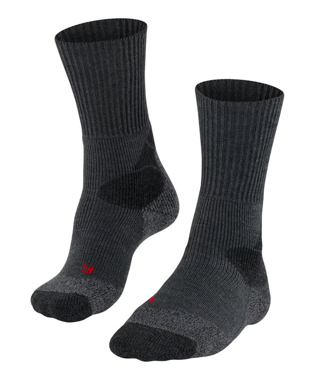 Falke Trekkingsocke Crew TKX Expedition (Merinowoll-Mix) asphaltgrau Damen - 1 Paar