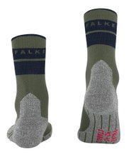 Falke Trekkingsocke Crew TK Stabilizing (Merinowoll-Mix) dunkelgrün Herren - 1 Paar