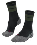 Falke Trekkingsocke Crew TK Stabilizing (mittelstarke Polsterung) schwarz/dunkelgrün Damen - 1 Paar