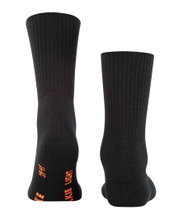 Falke Trekkingsocke Crew Walkie Light (klimaregulierende Merinowolle) schwarz Damen/Herren - 1 Paar