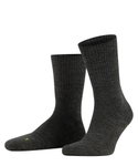 Falke Trekkingsocke Crew Walkie Light (klimaregulierende Merinowolle) dunkelgrau Damen/Herren - 1 Paar