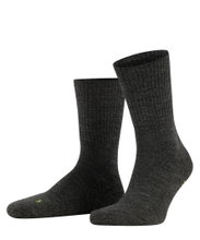 Falke Trekkingsocke Crew Walkie Light (klimaregulierende Merinowolle) dunkelgrau Damen/Herren - 1 Paar