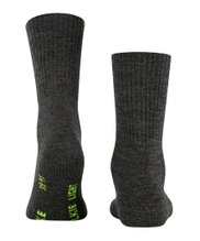 Falke Trekkingsocke Crew Walkie Light (klimaregulierende Merinowolle) dunkelgrau Damen/Herren - 1 Paar