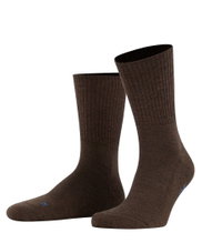 Falke Trekkingsocke Crew Walkie Light (klimaregulierende Merinowolle) dunkelbraun Damen/Herren - 1 Paar