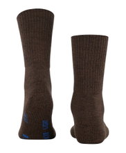 Falke Trekkingsocke Crew Walkie Light (klimaregulierende Merinowolle) dunkelbraun Damen/Herren - 1 Paar