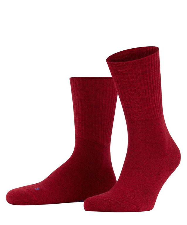 Falke Trekkingsocke Crew Walkie Light (klimaregulierende Merinowolle) weinrot Damen/Herren - 1 Paar