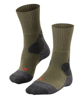 Falke Trekkingsocke TK-X Expedition (Merinowoll-Mix) olivegrün Herren - 1 Paar