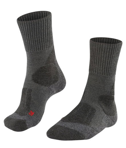 Falke Trekkingsocke TK1 Adventure (Merinowoll-Mix) asphaltgrau Damen - 1 Paar