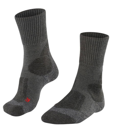Falke Trekkingsocke TK1 (Merinowolle, für anspruchsvolle Bergtouren) asphaltgrau Herren - 1 Paar
